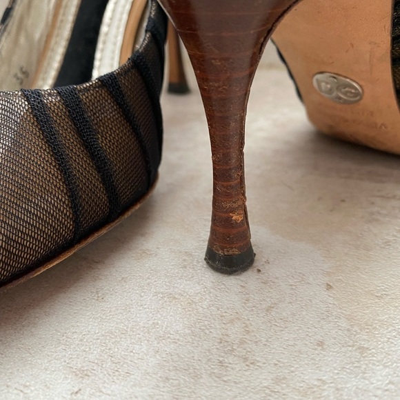 Dolce and Gabbana Tulle peep toe Pump size 35 - Picture 5 of 7